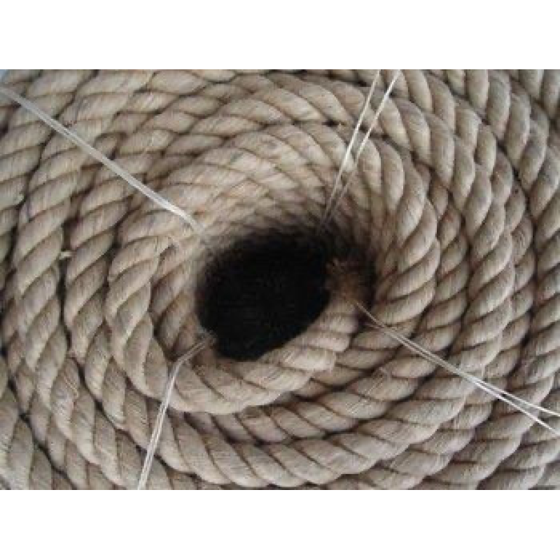 Канат джутовий тросовий звивки Діам. 35 мм.