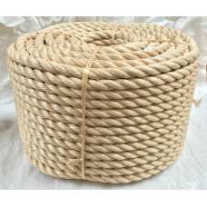 Канат джутовий тросовий звивки Діам. 40мм. 50 метрів.