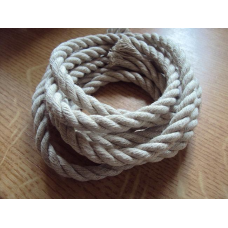 Канат лляний тросової звивки Діам. 50 мм. 50 метрів.