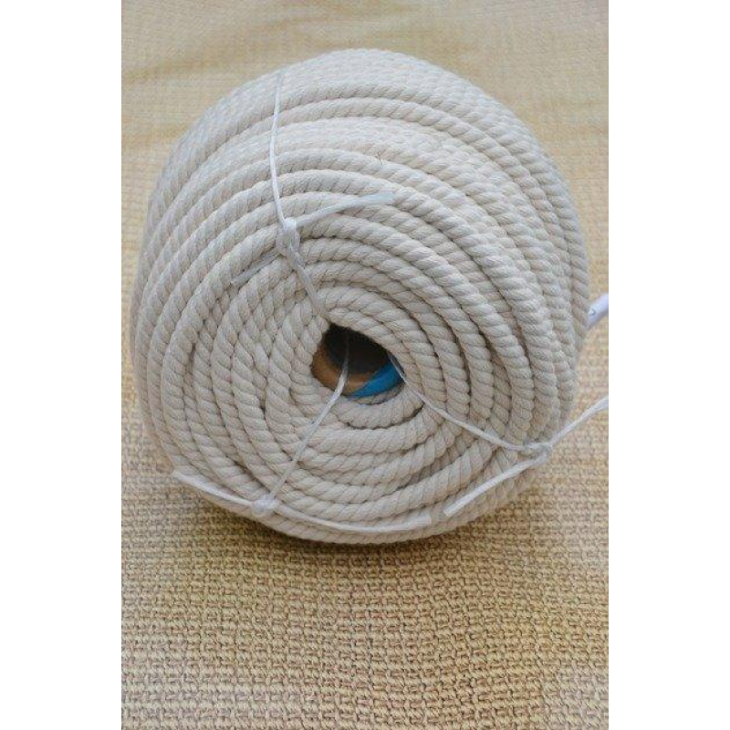 Канат бавовняний тросовий звивки Діам. 12мм. 50 метрів.