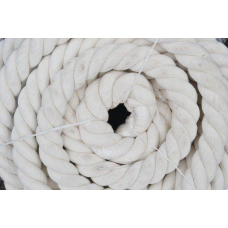 Канат бавовняний тросовий звивки Діам. 35мм. 50 метрів.