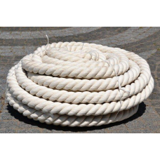 Канат бавовняний тросовий звивки Діам. 45мм. 50 метрів.