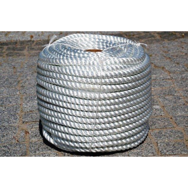 Канат поліамісний (капроновий) тросовий зв’язок Діам. 12мм. 100 метрів.