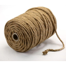 Канат джутовий тросової звивки Діам. 10 мм. 100 метрів.