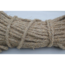Канат лляний тросової звивки Діам. 12мм. 200 метрів.
