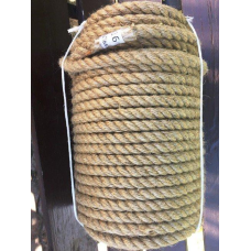 Канат джутовий тросової звивки Діам. 16мм. 200 метрів.