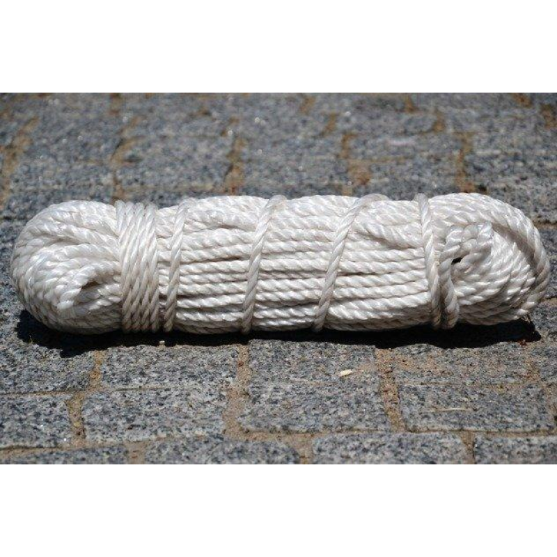 Канат поліпропіленовий тросової звивки Діам. 10мм. 100 метрів.
