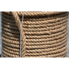 Канат джутовий тросової звивки Діам. 12 мм.